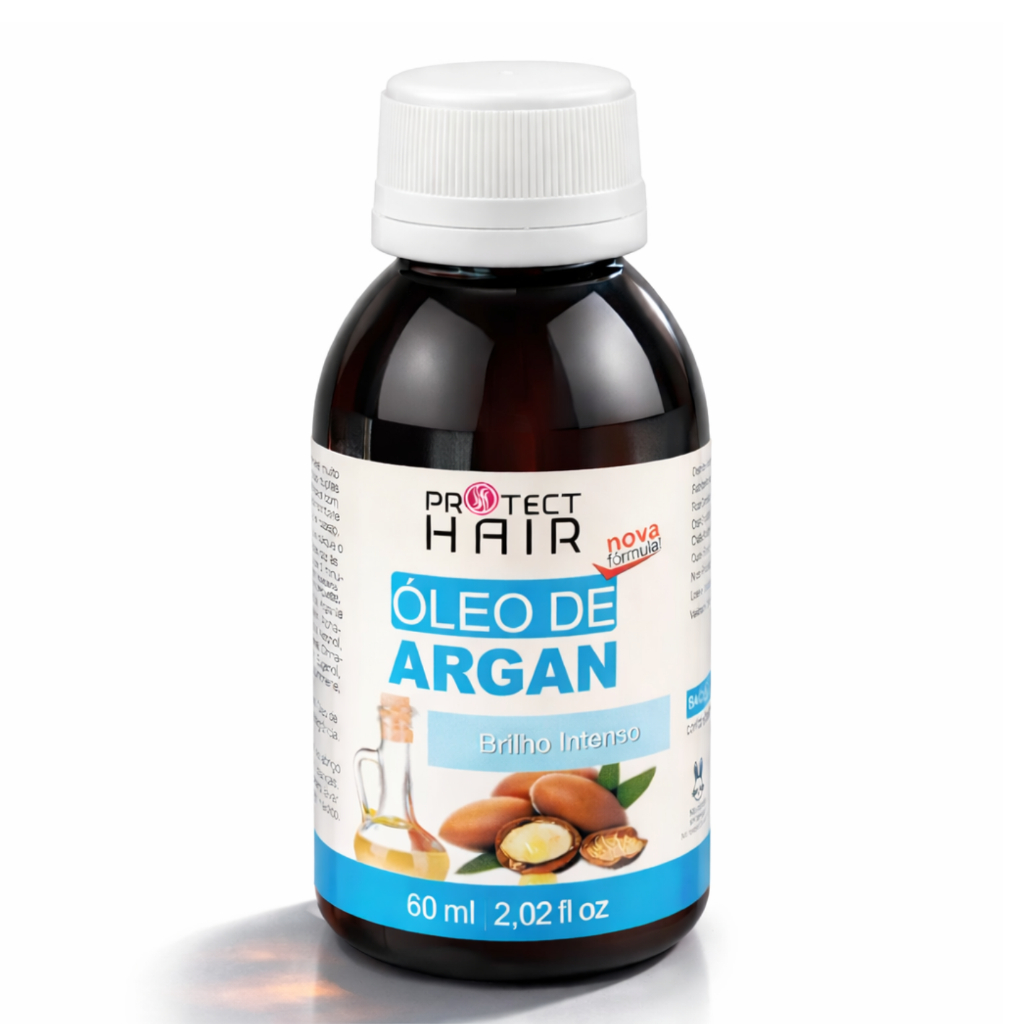 Óleo Vegetal de Argan 60ml para umectação capilar Protect Hair