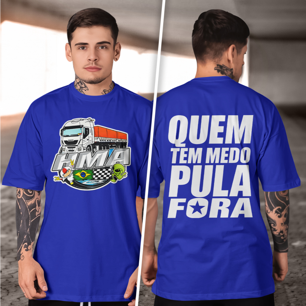 Camiseta Masculina Rôta 262 com caveira e escapamentos Premium  Estilo Top  Conforto Extremo