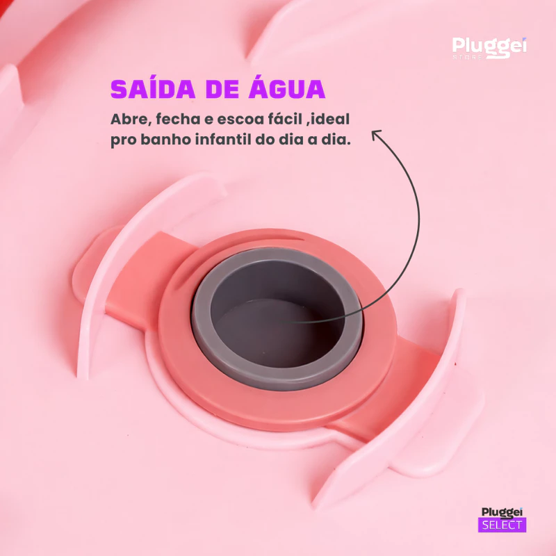 Banheira Dobrável para Bebê Azul ou Rosa — foto 4