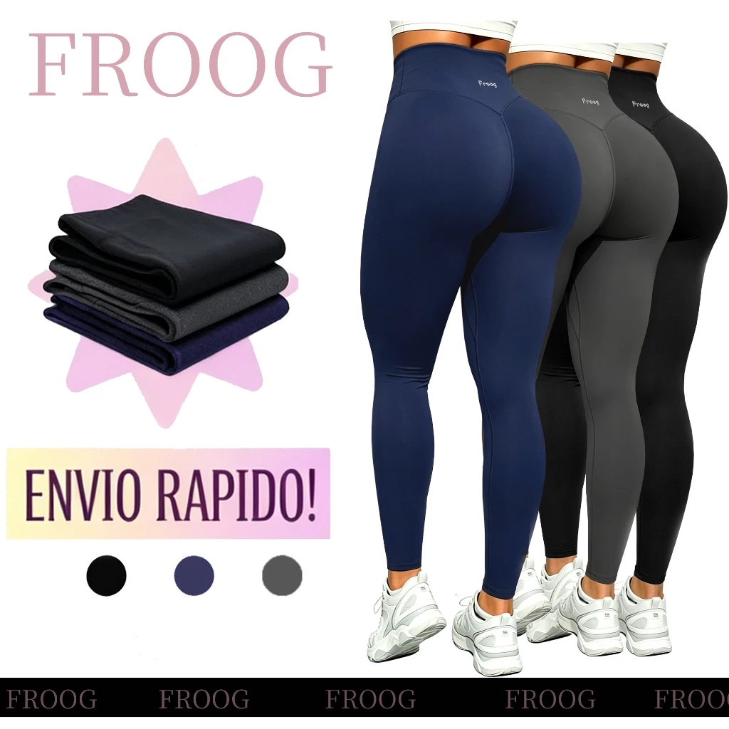 Calça Legging Esportiva Cintura Alta Com Bolso Empina Bumbum Zero Transparência Respirável Fitness Academia Yoga