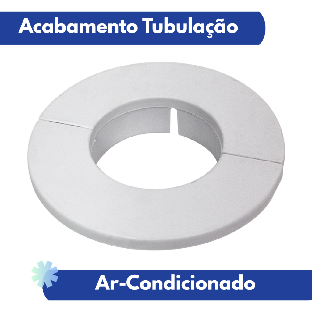 Acabamento Tubulação Ar-condicionado Split Sem Tampa 55 Mm