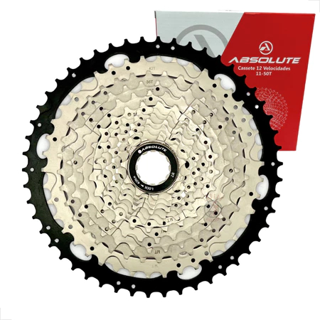 Cassete K7 Bicicleta Bike 12v Absolute 11/50 1x12 P/ Freehub 8v/9v/10v Mtb