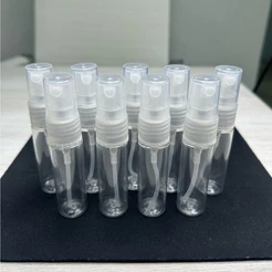 Kit C/150 Frascos Spray 15ml Embalagem Aromatizador Perfume Cheirinho Água de Lençóis Aromas Redondo