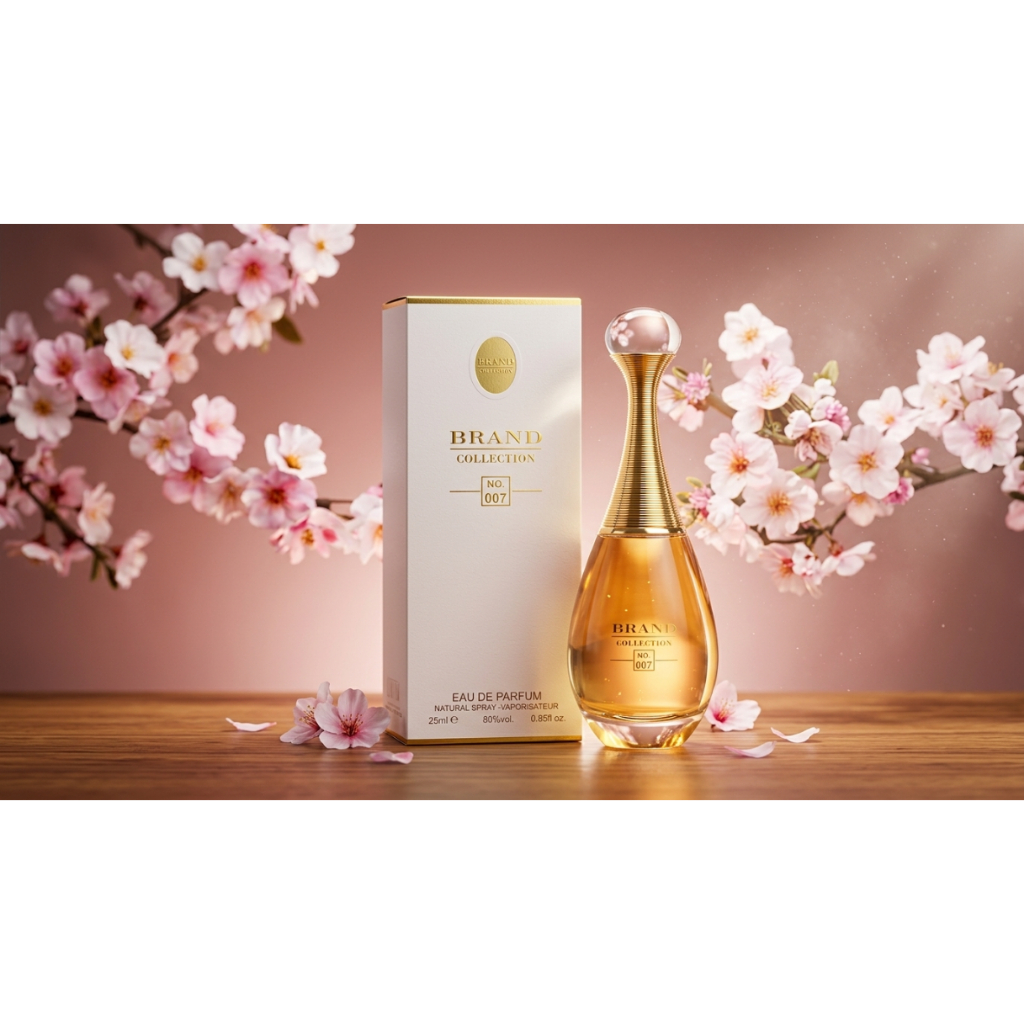 Perfume Feminino nº 007- Brand Collection 25ml - Elegância e Sofisticação com Fragrância Floral