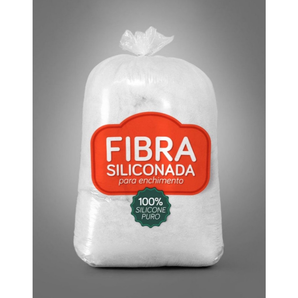 1Kg Fibra Siliconada 100%, Fibra Virgem, Macia, Almofadas, Travesseiros, Amigurumi, Artesanato