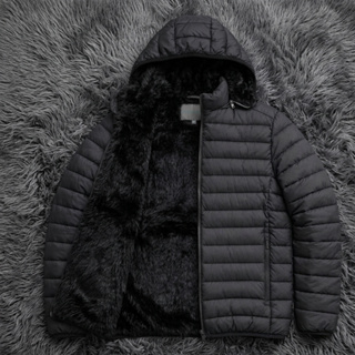 Jaqueta Puffer Masculina Matelasse Inverno Quente Peluciada e Sem Forro