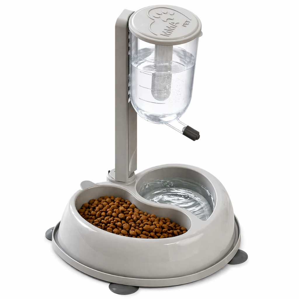 Bebedouro e Comedouro  Automático Duplo MMA PET para Cães e Gatos Com Bilha PROMOÇÃO