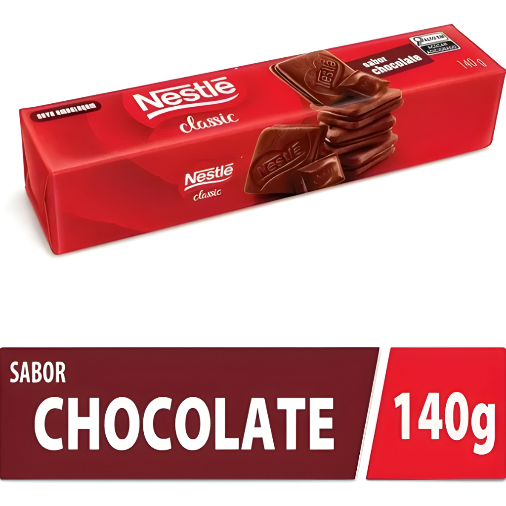 Biscoito Classic Nestlé 140g Recheado Sabor Chocolate