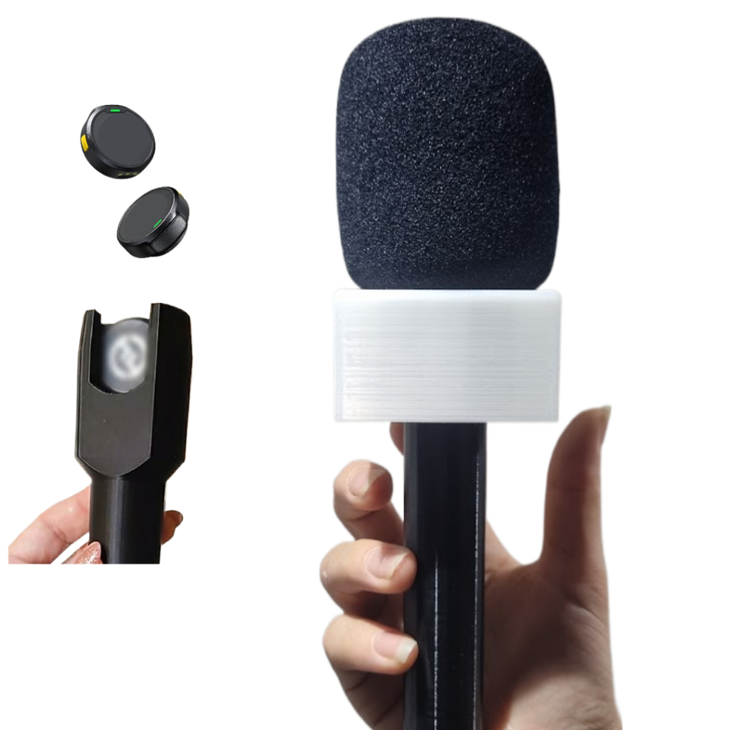 Suporte Bastão para Microfone Lapela Redondo Lark M2 Adaptador Feito em Impressora 3d Envio Rápido