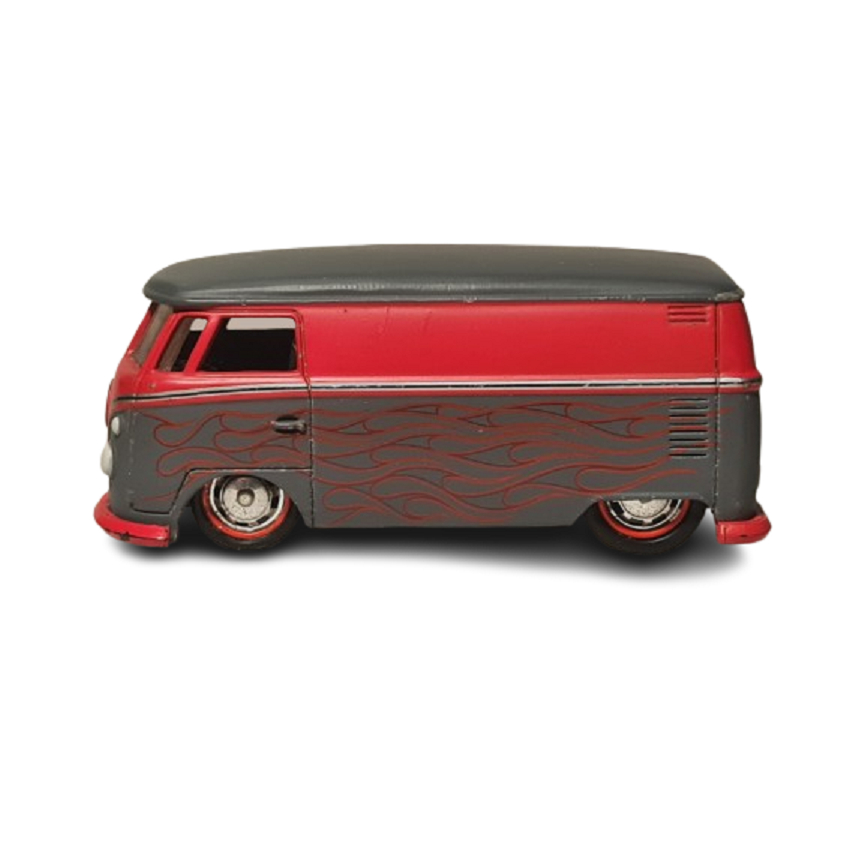 VOLKSWAGEN 58 PANEL BUS KOMBI RAT RODS 2008 HOT WHEELS 1:50 LOOSE