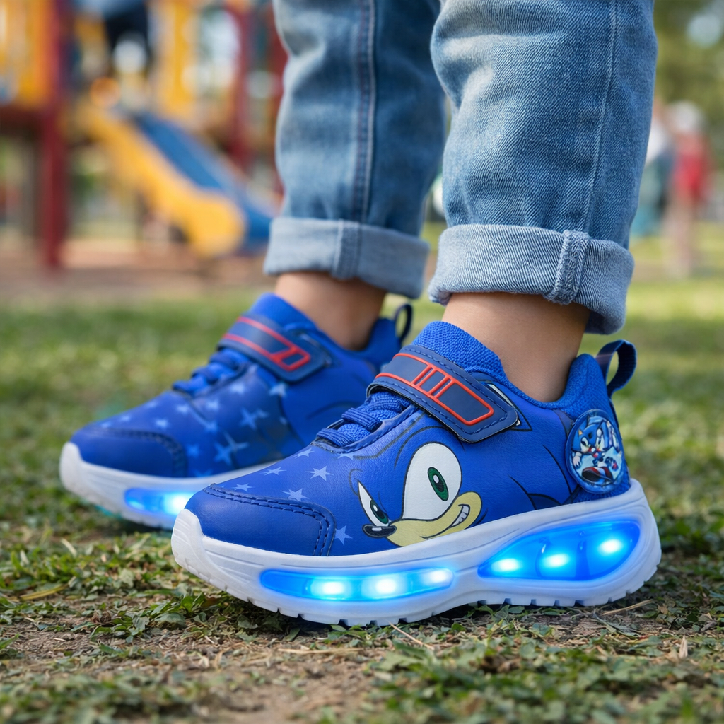 Tenis Infantil Masculino Tenis Led Menino Sonic Tenis De Menino Masculino Tenis Infantil