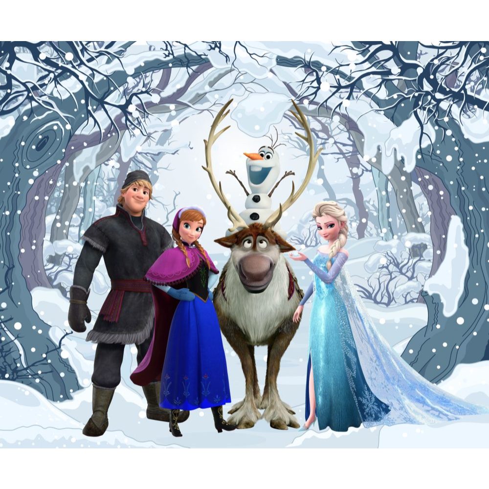 Papel de Parede Pequena Frozen Para Meninas Adesivo Infantil Papel Autocolante