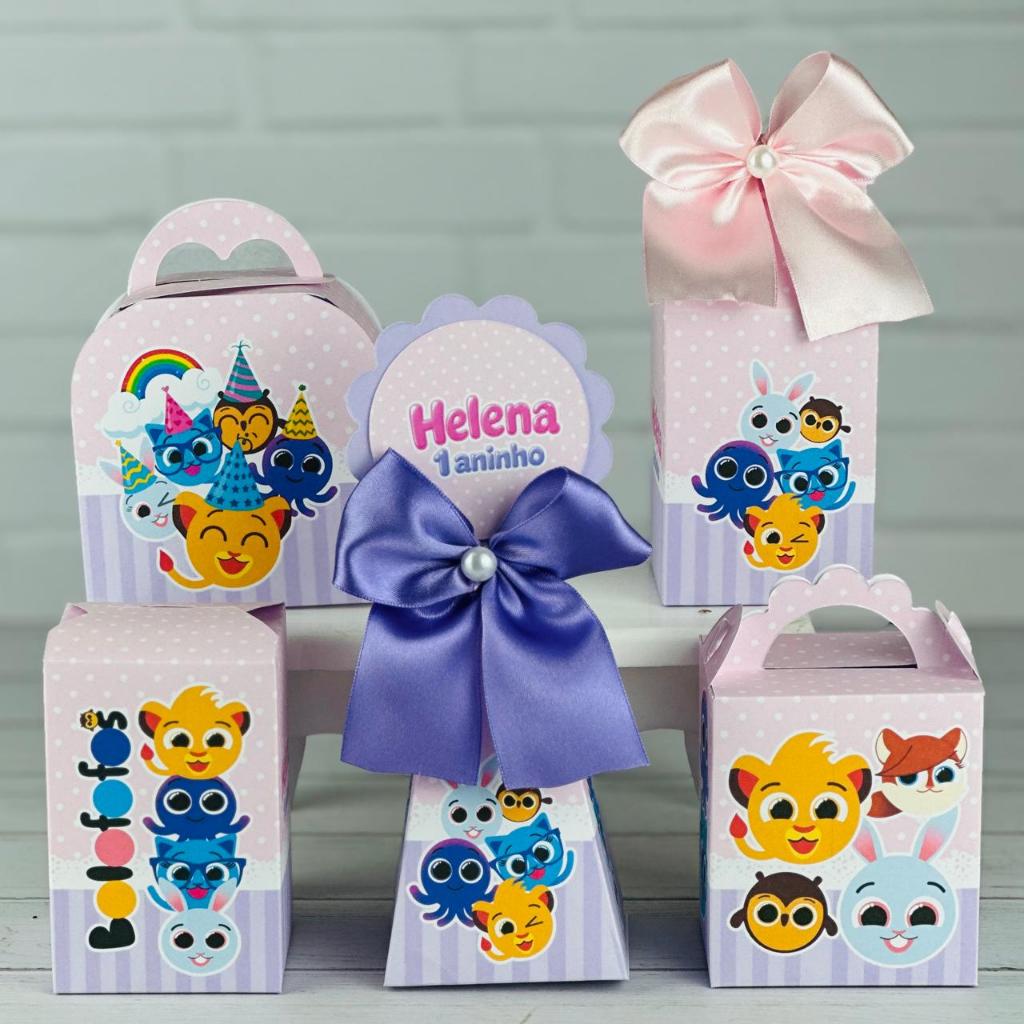 Kit Personalizados Bolofofos Menina (PEGUE E MONTE) / Kit Festa Personalizadas Lembrancinha e Mimos para Aniversário