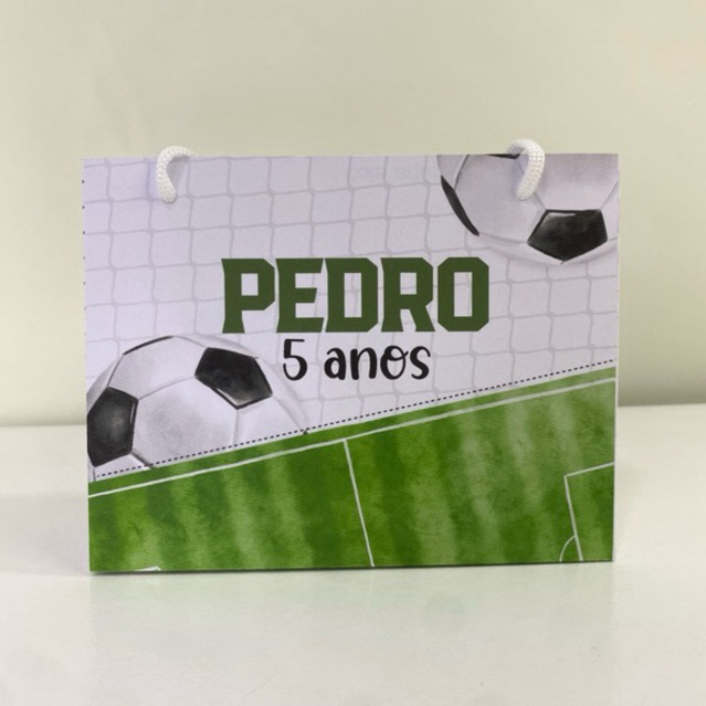 PEGUE E MONTE - Futebol - Jogador - Sacolinha Personalizada | Lembrancinha Aniversário - Festa Infantil