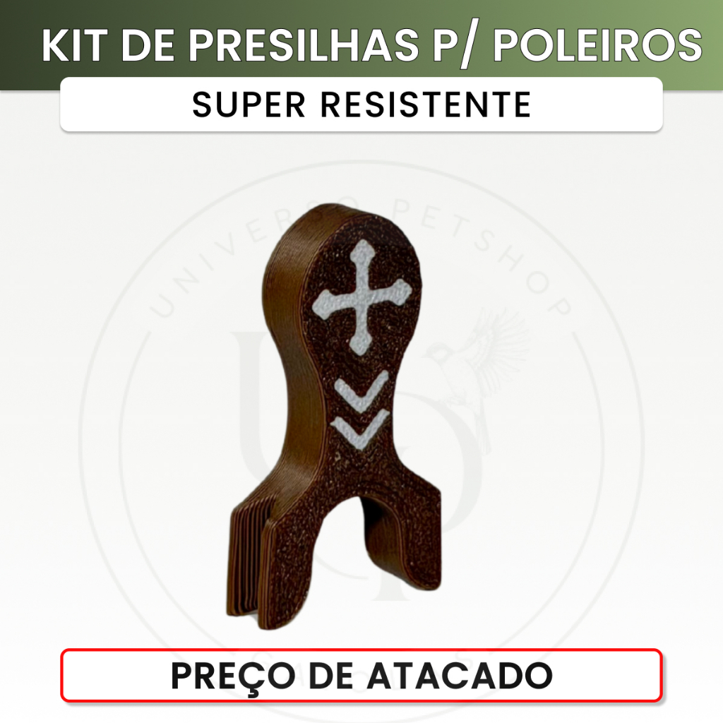 Presilhas Cabeça de Poleiro PREÇO DE ATACADO Super Resistente Para Gaiolas de Coleiro Malha Fina