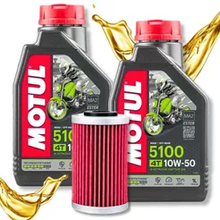 Troca de Óleo P/ Bajaj Dominar 400 Motul 10w50 + Filtro Hiflo Hf155