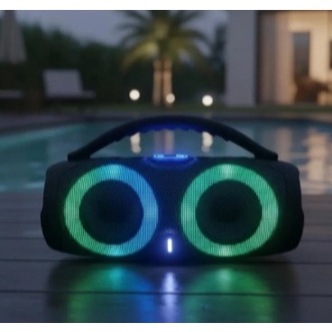 Caixa de Som Bluetooth Portátil 100W RGB à Prova D'Água - AL-G52