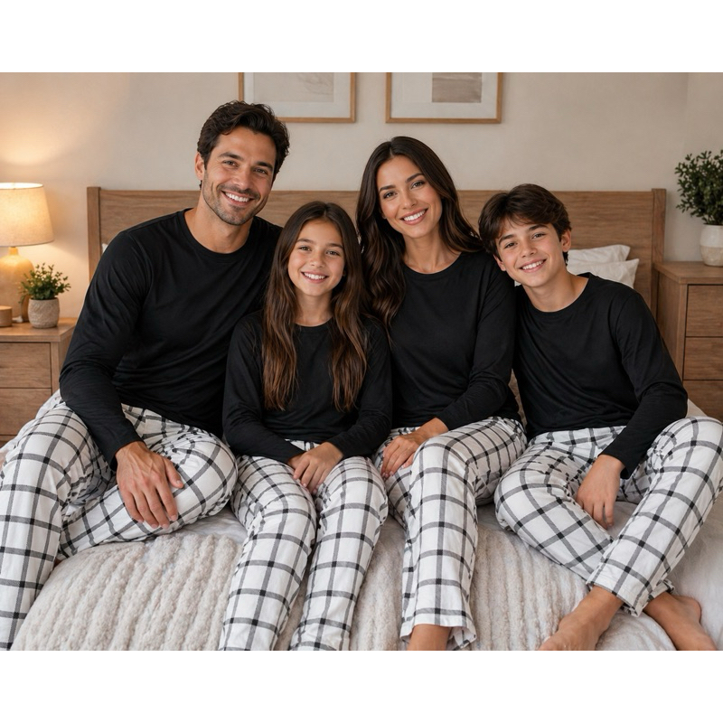 Pijama  Xadrez Conforto Premium