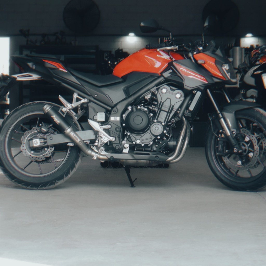 Escapamento Honda Cb 500 Hornet Nx500 2025 2026 Ponteira Esportiva Inox HP3 HP