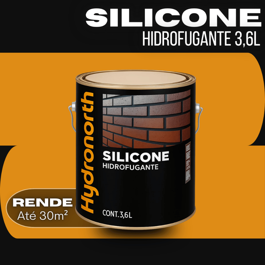 Silicone Hidrofugante Hydronorth 3,6L Repelente De Água Para Telha Parede Pedra e Concreto Poroso