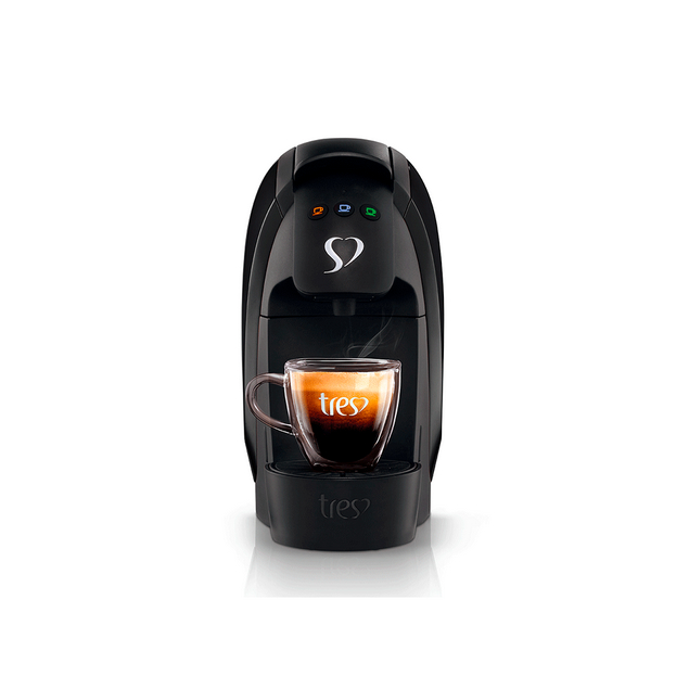 Imagem Cafeteira Expresso Três Corações Luna Automática 127V 1200W Multibebidas Cápsulas Compacta
