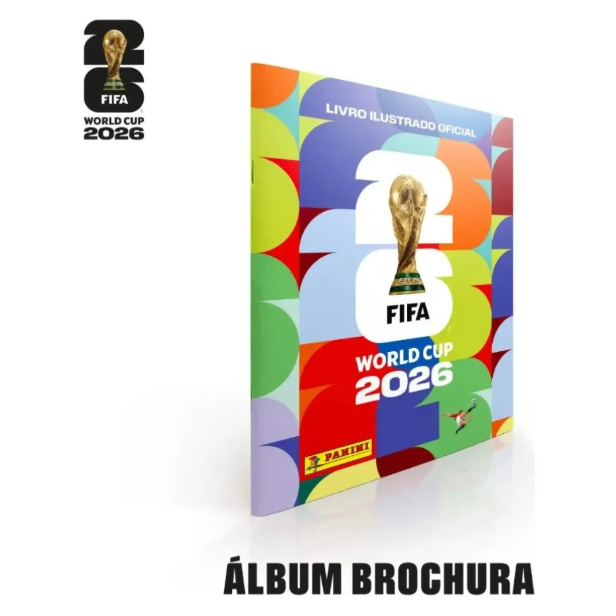 Álbum Da Copa Do Mundo 2026 Fifa Panini +  Envelopes De Figurinhas Originais Oficial Album
