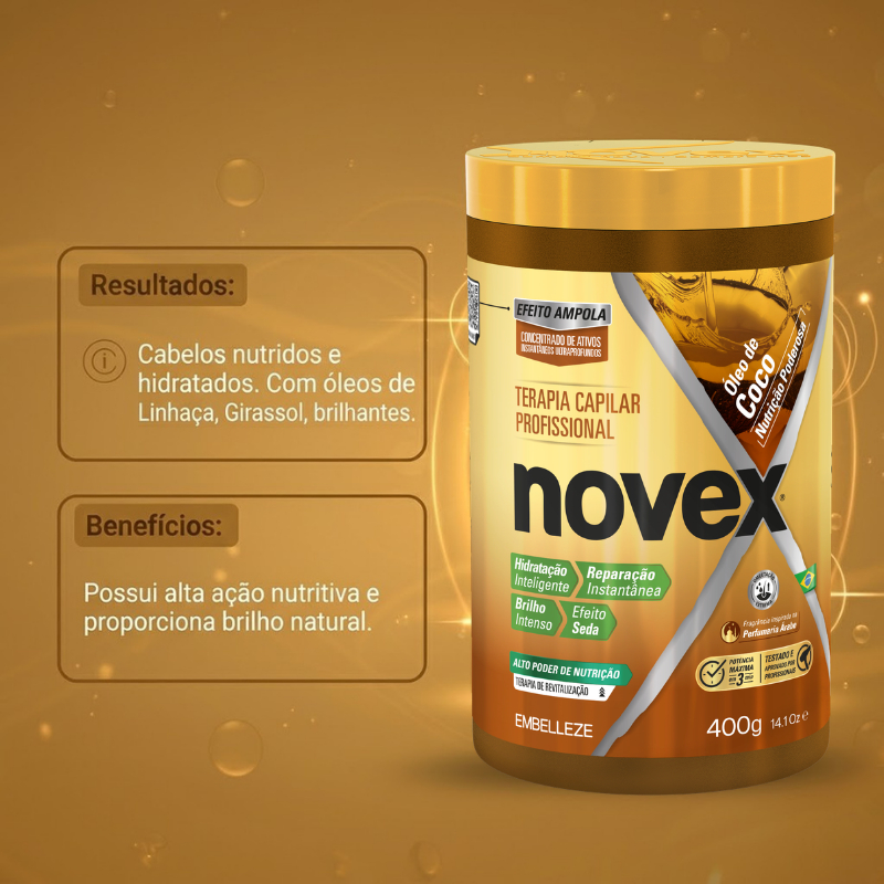 Creme de Tratamento Novex Óleo de Coco 400g · foto 2