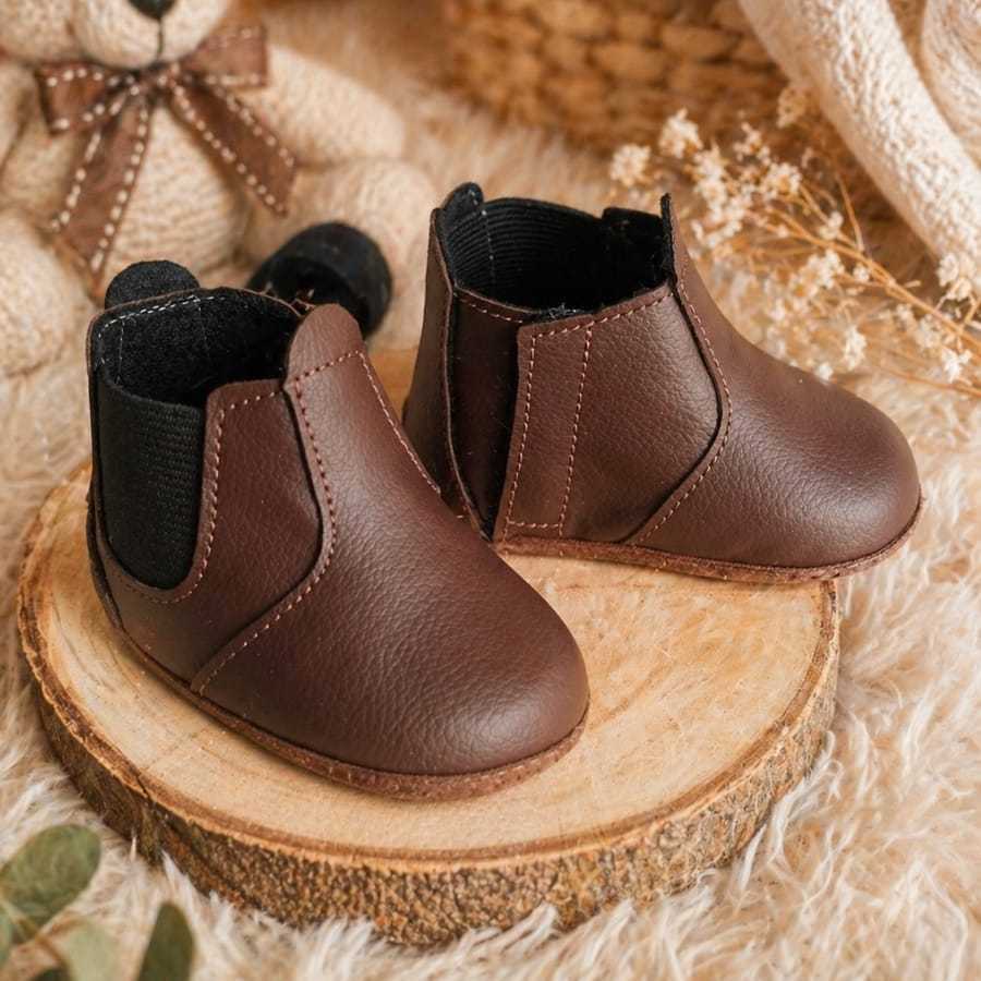 Botinha Mini Sapato Macio Bebê Bota Botina Cowboy Country