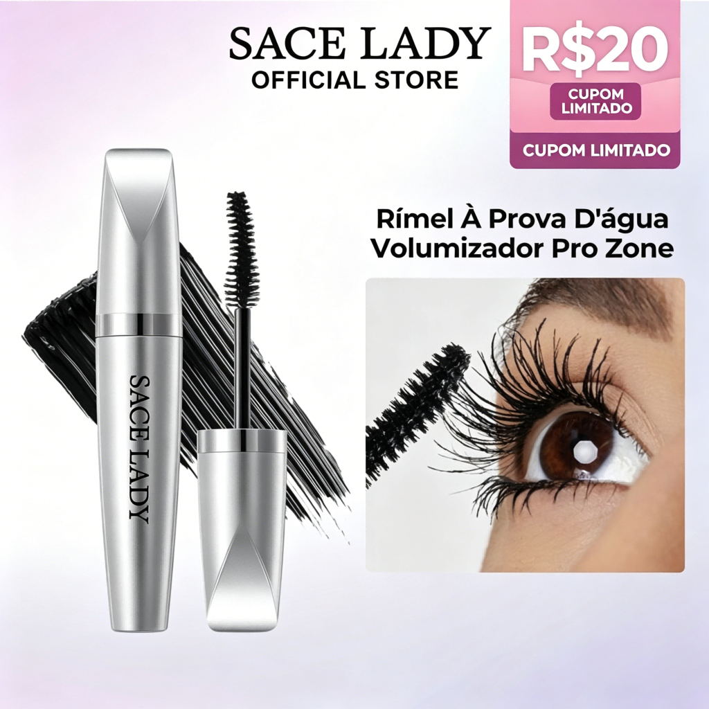 Máscara para Cílios SACE LADY Efeito Volumizador e à Prova d'Água em Oferta na Shopee