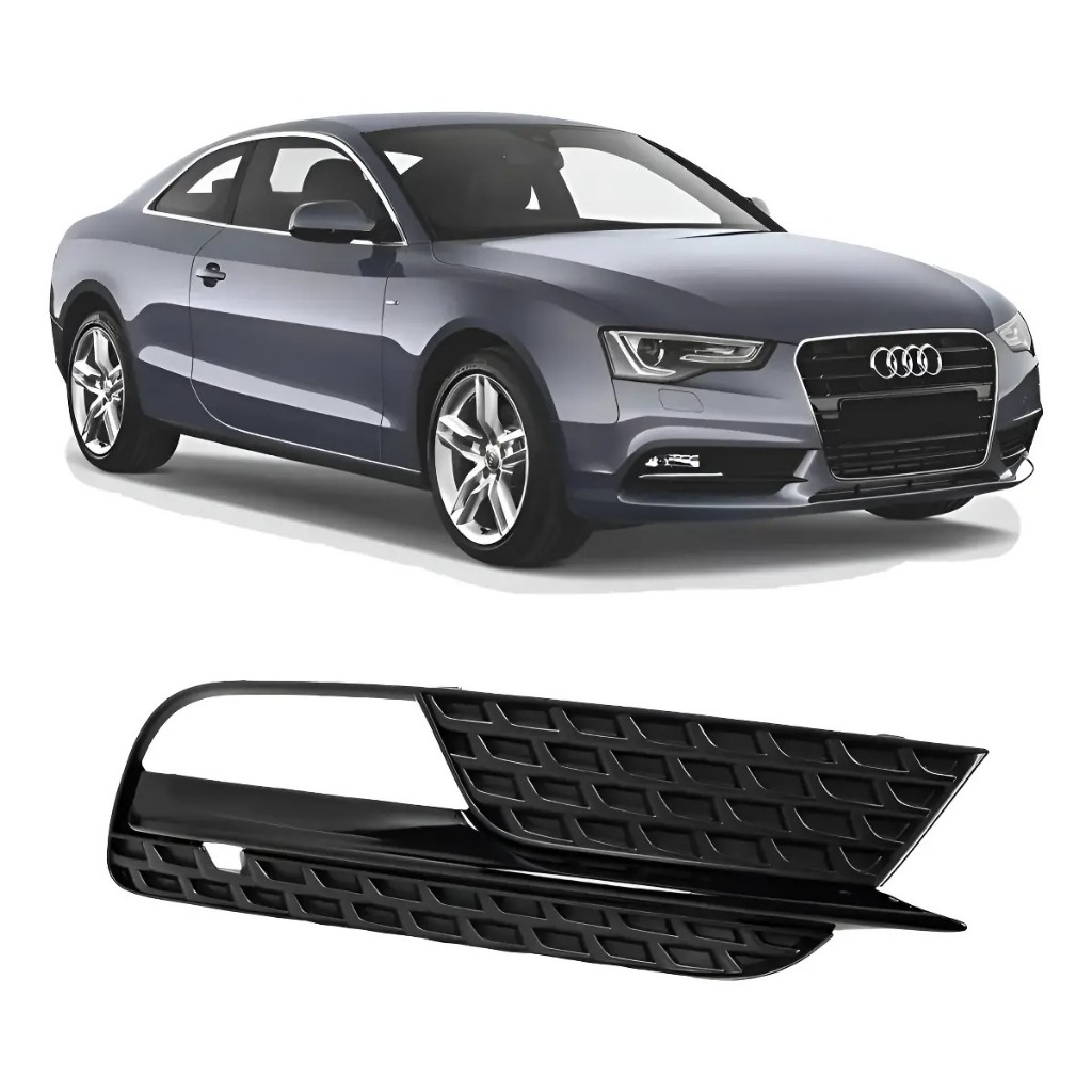 Grade Tela Moldura Farol Milha Audi A5 2011 2012 2013 2014 2015 2016 2017 2018 Passageiro Direito