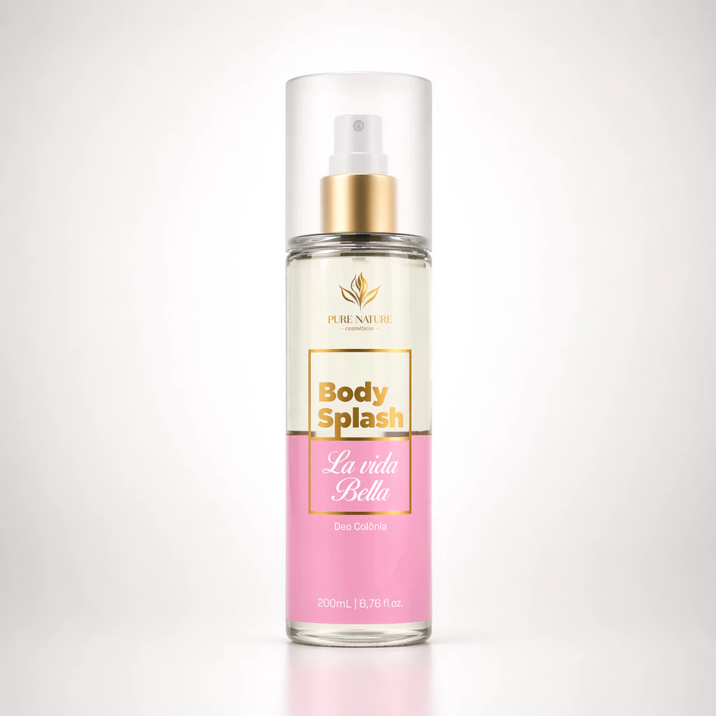 Body Splash La Vida Bela Desodorante Colônia Feminino 200ml Duração Prolongada Perfume