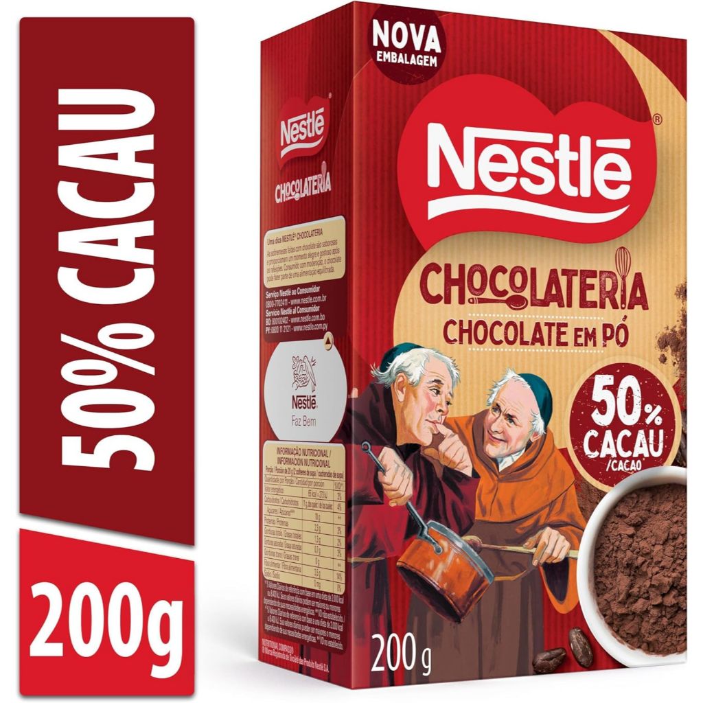 Nestlé Chocolate Em Pó Dois Frades 200G