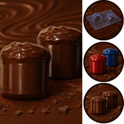 1~5 Forma silicone para mini panetone chocotone Porto cod P82 (CHOCO)