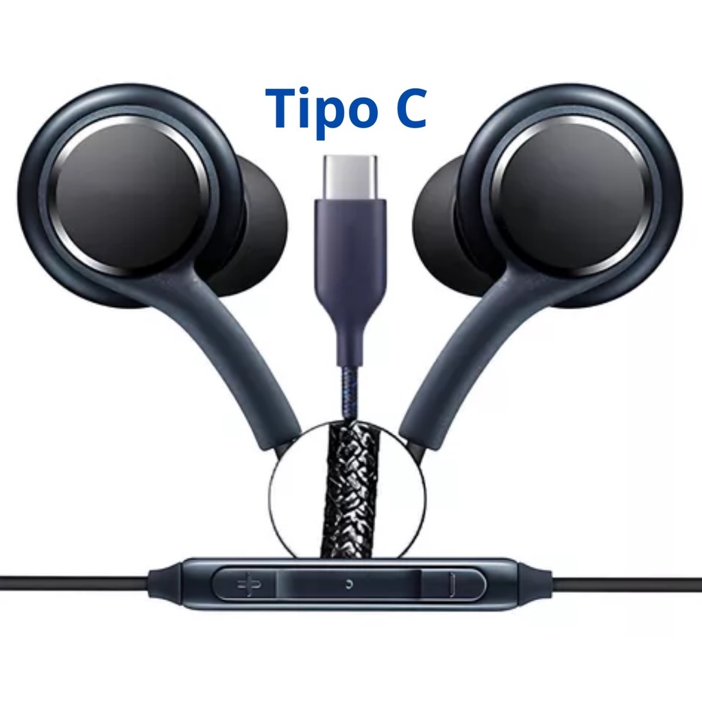 Fone De Ouvido Tipo C Original S20 S21 Plus S21+ S22 Ultra S23 ultra S24 A53 A54  M52 M53 M54 Edge