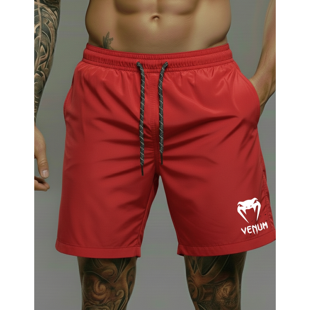 Shorts Bermuda Masculina Venon Elastano Premium Academia Corrida Conforto E Elasticidade Com Bolsos