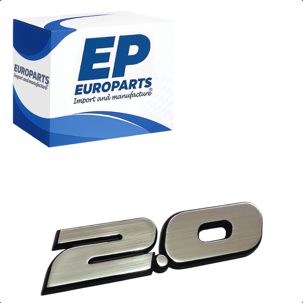 Emblema Premium 2.0 cromado escovado traseiro do Golf MK3 GLX 2.0