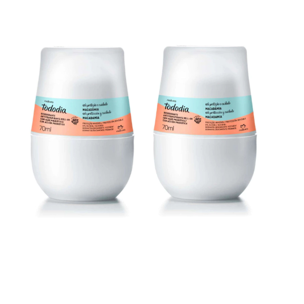 Desodorante Roll-on Tododia Macadâmia Natura Kit com 2