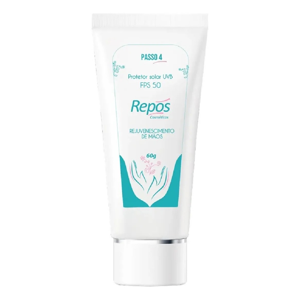 Creme Protetor De Mãos Uvb Fps 50 P/ Cabine Led Repos 60g