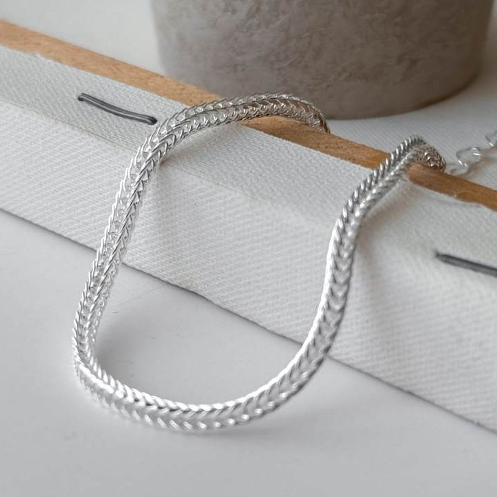 Pulseira Argenta Prata 925 Semijóia Banhada Feminina Ajustável
