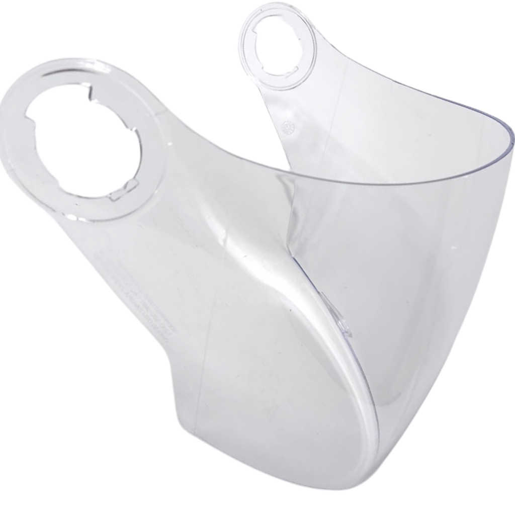 Viseira Polivisor Cristal + Botão Fixador New Liberty 3 Taurus Joy 23 Zeus 202FB — imagem 2 de 2
