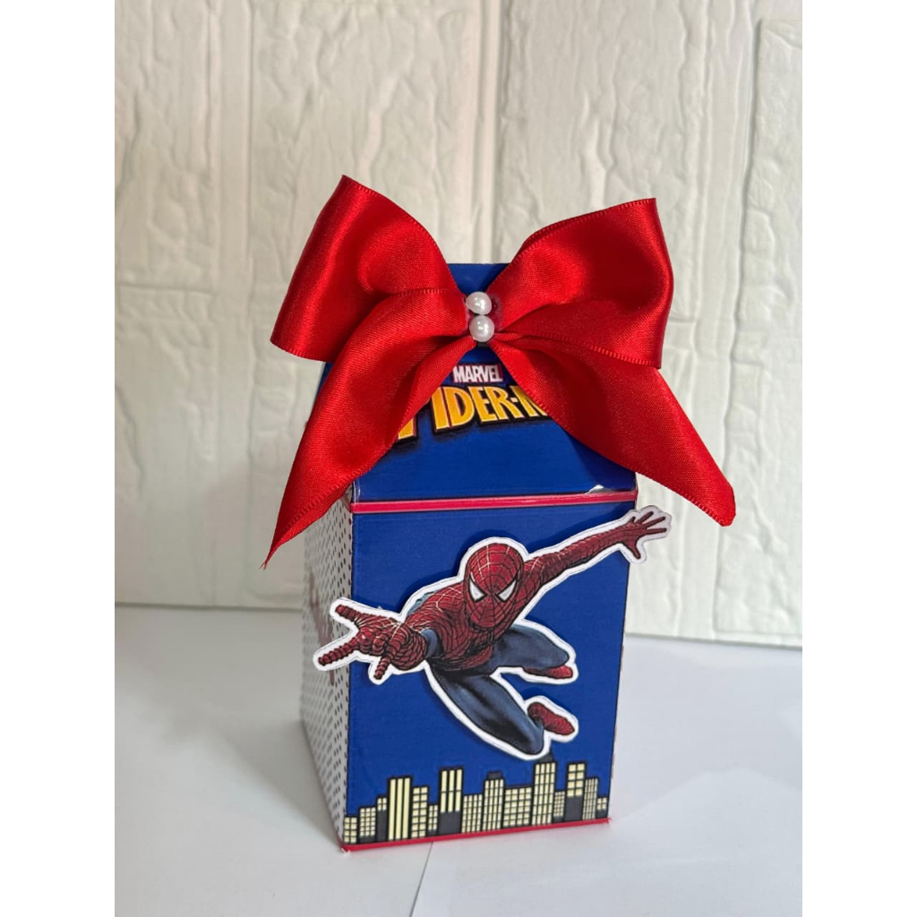 Caixa Milk Homem Aranha / Homem Aranha Personalizada/Lembrancinha de Festa /Aniversário/Personalizados para festas