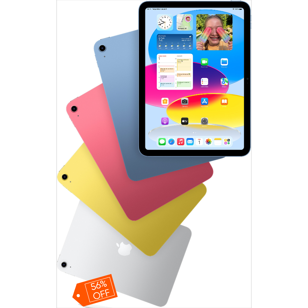 Apple iPad 11 Geração A16 128GB/256GB Wi-fi Tela 11pol Original Novo Lacrado 1 Ano Garantia Tablet