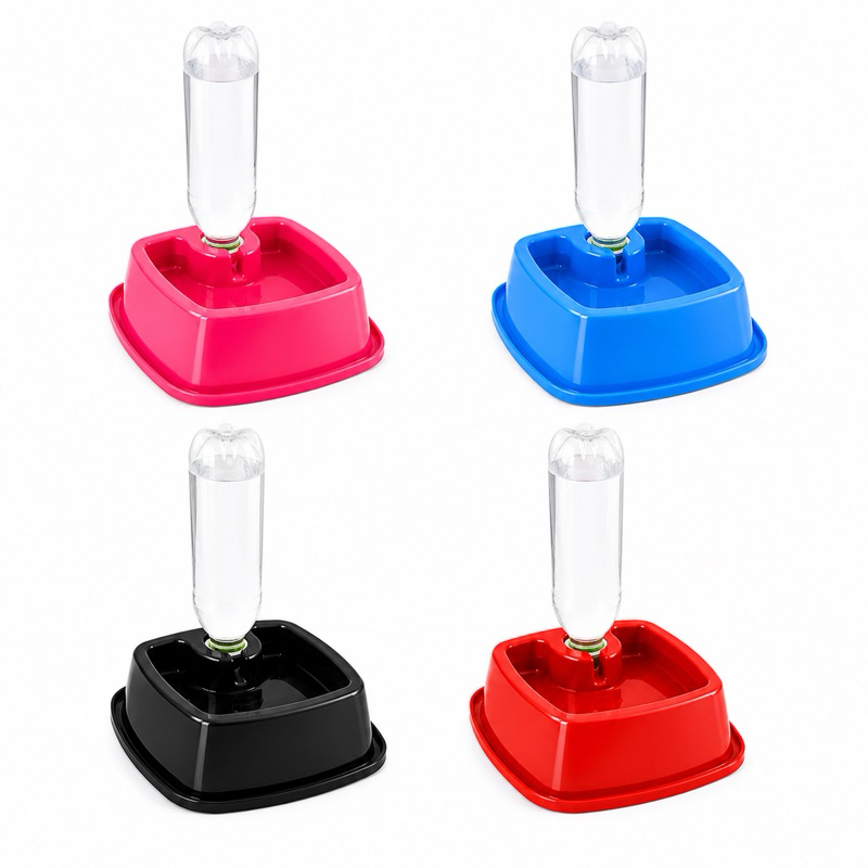 Bebedouro Pote Água Automático Para Cachorro Gatos 450ml ou 900ml  Anti Formiga Garrafa Pet Pequeno Médio e Grande Porte
