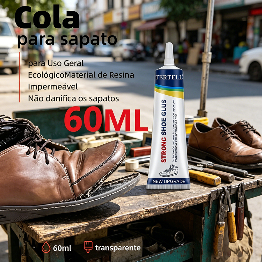 Cola impermeável de reparo rápido para sapatos de viscose resistentes