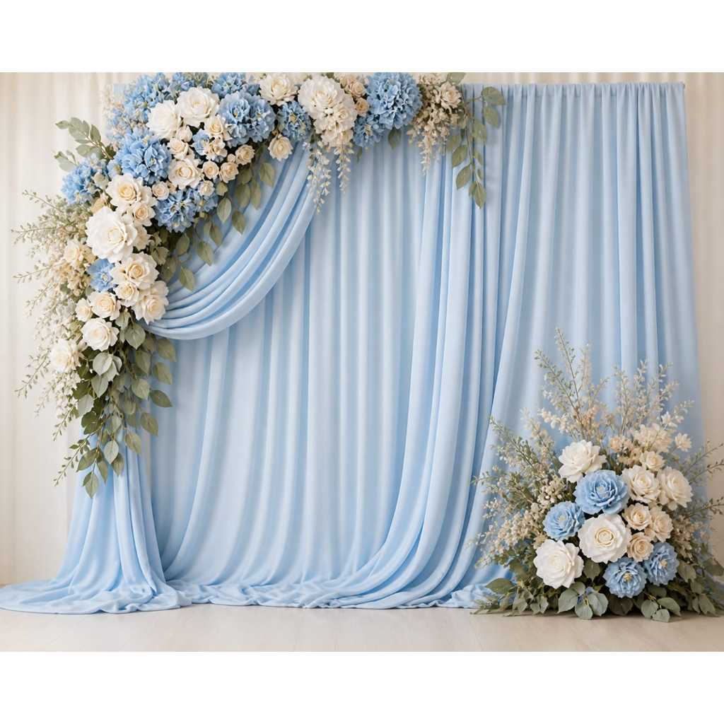 Fundo Fotografico Sublimado Em Tecido 3d Ensaio Gestante, Floral, Casamento Chá Revelação — imagem 2 de 2