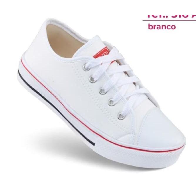 Tenis Casual Branco feminino Conforto Premium Academia