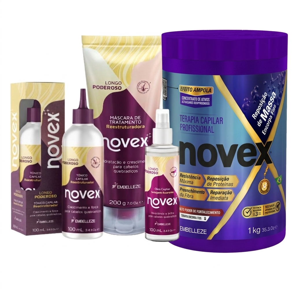 Kit Novex Raízes e Renovação Longo Poderoso