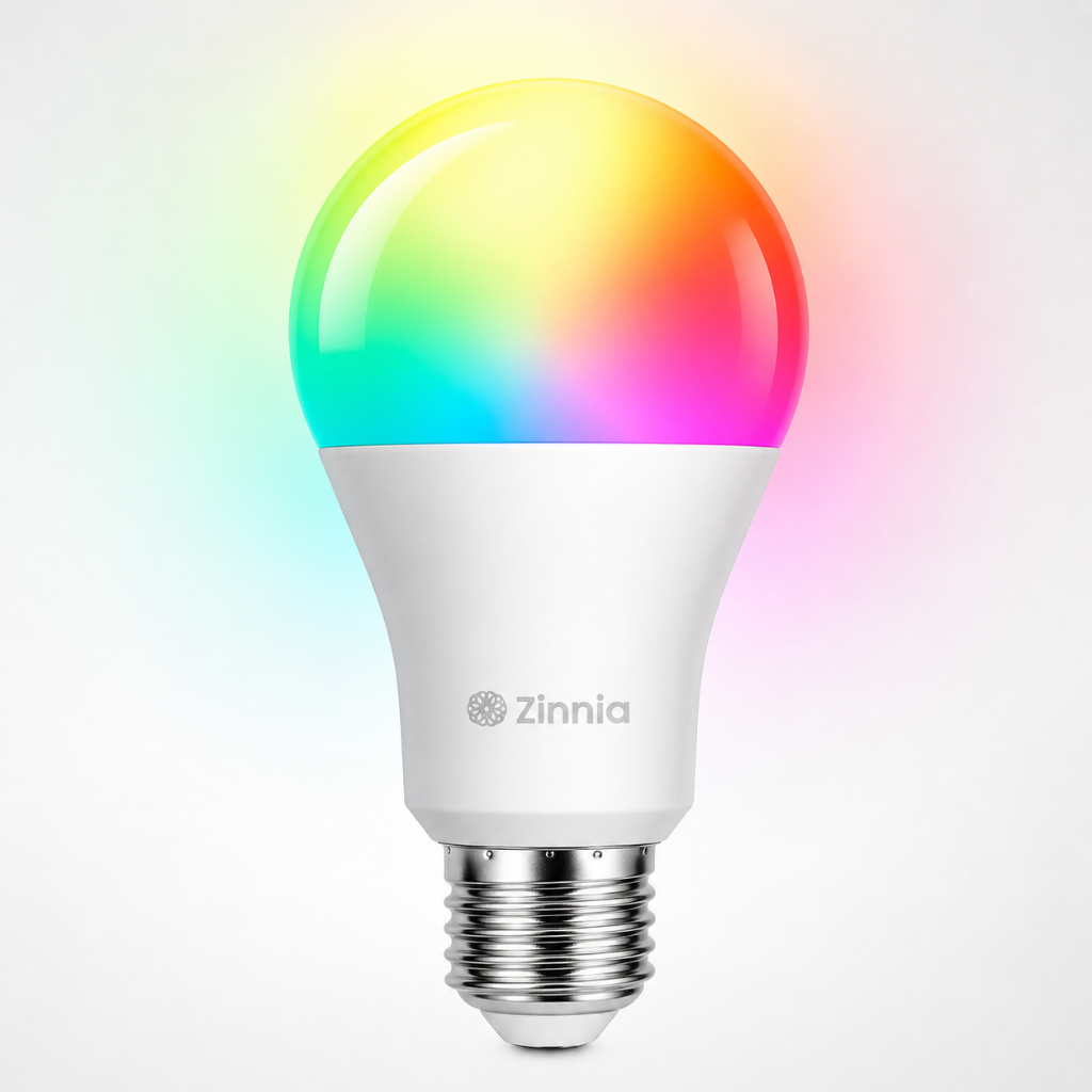 Lampada Inteligente Zinnia Crux CR90, 9W, Wifi, RGB, Branco, ZNS-ZNCR09W-RGBC01