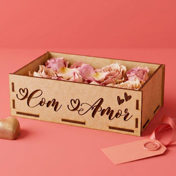 Kit Bandejas Mdf Dia dos Namorados Decorada Atacado 20×15 Com Cola inclusa