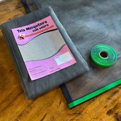 Tela Mosquiteira com Velcro para Janela | Fibra de Vidro Reforço PVC | Anti Insetos Fácil Instalação